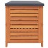 Caja de almacenaje de jardín madera maciza eucalipto