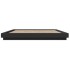 Estructura cama con luces LED madera ingeniería negro
