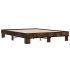 Estructura cama madera ingeniería metal roble ahumado