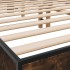 Estructura cama madera ingeniería metal roble ahumado