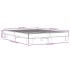 Estructura cama madera ingeniería metal marrón roble 150x200