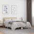 Estructura cama madera ingeniería metal roble Sonoma 140x200