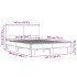 Estructura cama madera ingeniería metal roble Sonoma 140x200