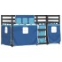 Litera con cortinas madera maciza de pino azul 90x200