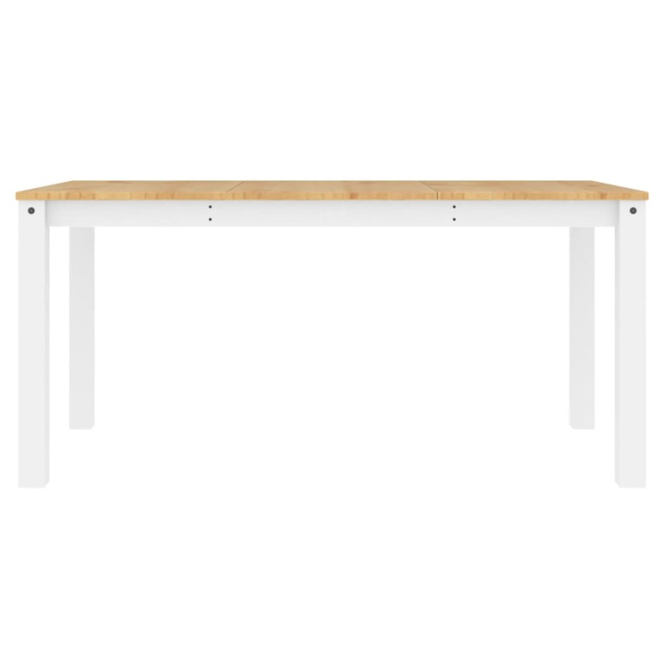 Mesa de comedor Panama madera maciza pino blanco 160x80x75