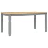 Mesa de comedor Corona madera maciza de pino gris 160x80x75