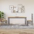Mesa de comedor Corona madera maciza de pino gris 160x80x75