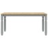 Mesa de comedor Corona madera maciza de pino gris 160x80x75