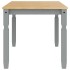 Mesa de comedor Corona madera maciza de pino gris 160x80x75