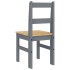Sillas de comedor Panama 2 uds madera pino gris 40x46x90