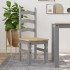 Sillas de comedor Corona 2 uds madera pino gris 42x47x107