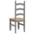 Sillas de comedor Corona 2 uds madera pino gris 42x47x107