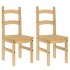 Sillas de comedor 2 uds madera maciza de pino 40x46x99