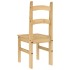Sillas de comedor 2 uds madera maciza de pino 40x46x99