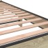 Estructura cama madera ingeniería metal roble Sonoma 120x200