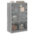Aparador alto con puertas madera gris Sonoma 68x37x109