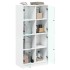 Aparador alto con puertas madera ingeniería blanco 68x37x142