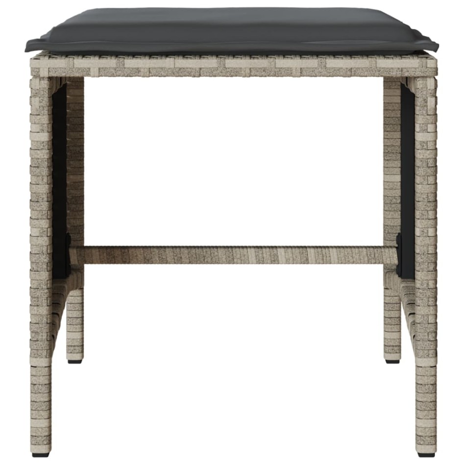 Set de sofás de jardín 4 pzas y cojines ratán sintético