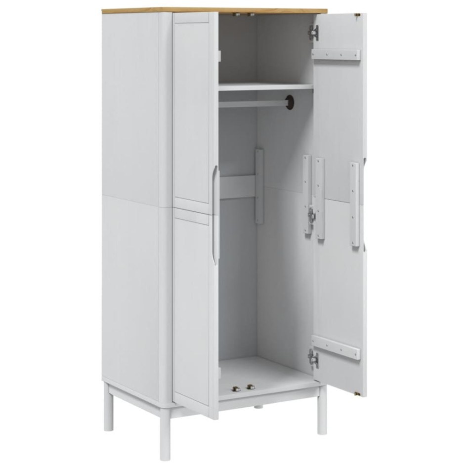 Armario FLORO madera maciza de pino blanco 77x53x171