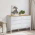Cómoda cajonera FLORO madera maciza de pino