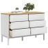 Cómoda cajonera FLORO madera maciza de pino