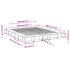 Estructura de cama madera de ingeniería roble Sonoma 200x200
