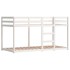Litera con cortinas madera maciza de pino azul 90x200