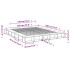 Estructura de cama madera de ingeniería roble Sonoma 180x200