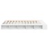 Estructura de cama madera de ingeniería blanca 160x200
