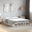 Estructura de cama madera de ingeniería blanca 150x200 cm