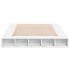 Estructura de cama madera de ingeniería blanca 150x200