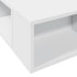 Estructura de cama madera de ingeniería blanca 150x200