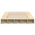 Estructura de cama madera de ingeniería roble Sonoma 160x200