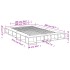 Estructura de cama madera de ingeniería gris Sonoma 140x200