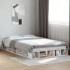 Estructura de cama madera de ingeniería blanca 120x200