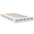 Estructura de cama madera de ingeniería blanca 120x200