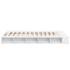 Estructura de cama madera de ingeniería blanca 120x200