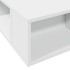 Estructura de cama madera de ingeniería blanca 120x200