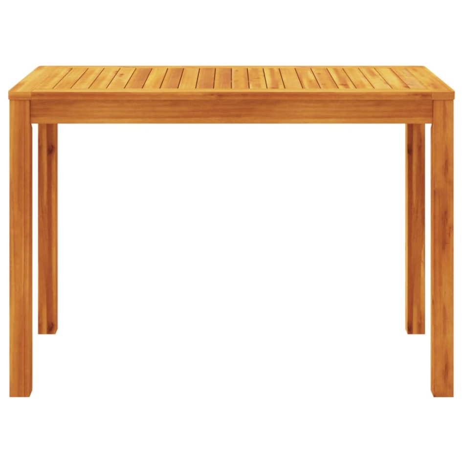 Juego de comedor de jardín 3 piezas madera maciza de