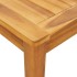 Juego de comedor de jardín 3 piezas madera maciza de
