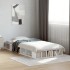 Estructura de cama madera de ingeniería blanca 90x190