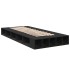 Estructura de cama madera de ingeniería negra 75x190