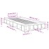 Estructura de cama madera de ingeniería negra 75x190
