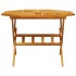 Set de comedor de jardín plegable 5 pzas madera maciza