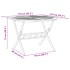 Set de comedor de jardín plegable 5 pzas madera maciza