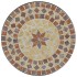 Juego de bistró de mosaico de hierro cerámica terracota