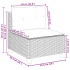 Set de muebles de jardín 6 pzas y cojines ratán sintético