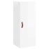 Aparador alto madera contrachapada blanco brillo 34,5x34x180