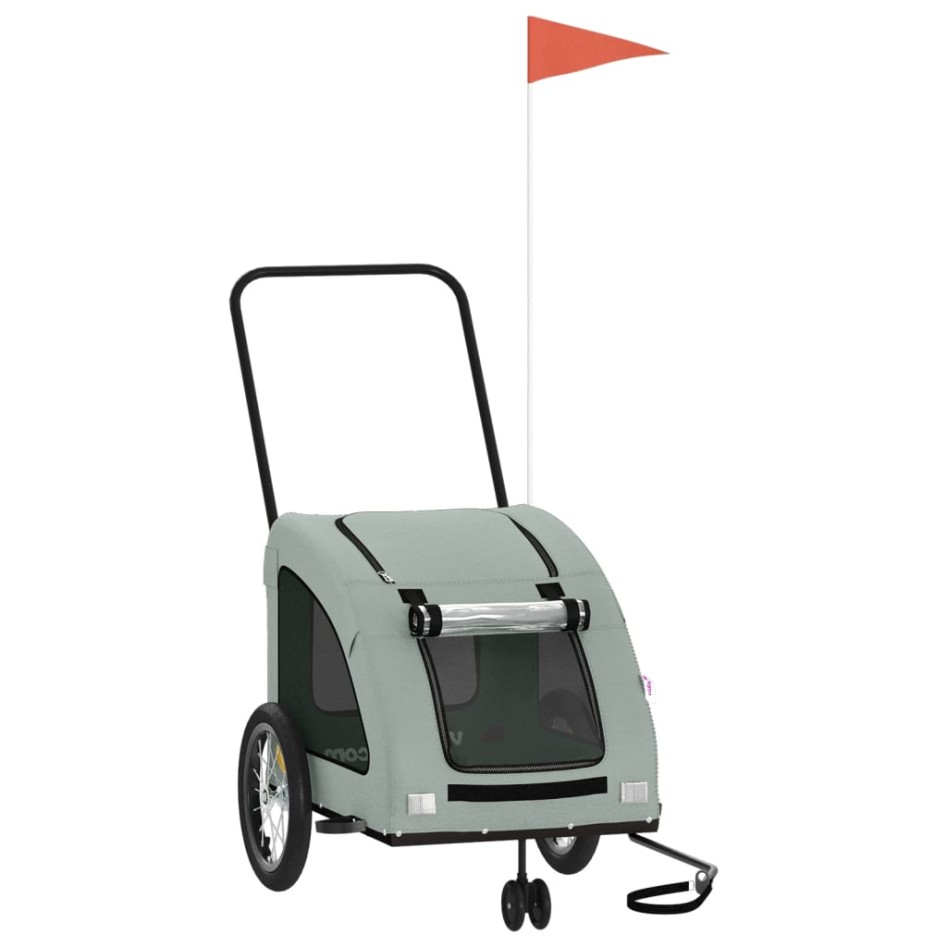 Remolque de bicicleta mascotas hierro tela Oxford