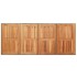 Mesa de jardín superficie madera acacia ratán gris